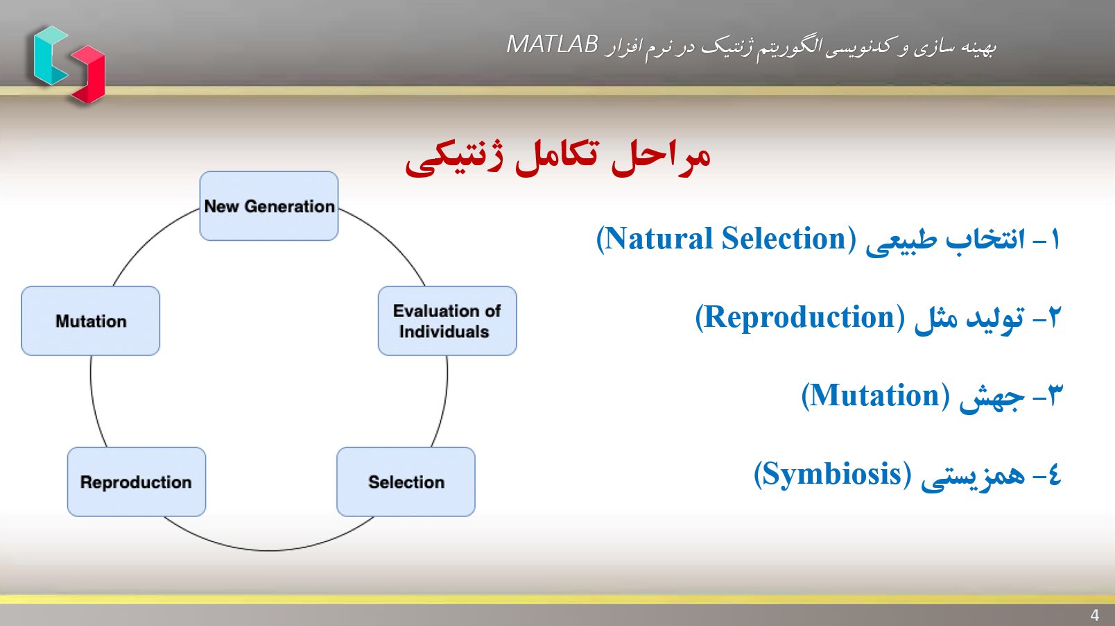 مراحل تکامل ژنتیکی